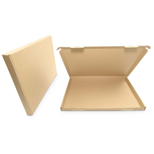 Versand Falt Kartons Großbriefkartons Verpackungen Schachtel 350x250x20 mm Braun 