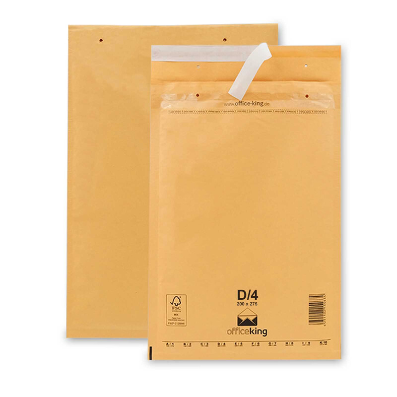Luftpolsterumschlag Luftpolstertasche Versandtasche CD 200x175 mm braun 10