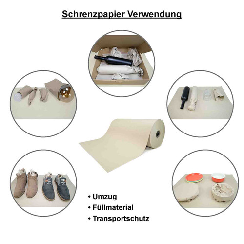 Schrenzpapier / Packpapier Rolle - 100cm x 250m (80g/m²)