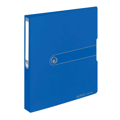 Herlitz Ringbuch A4, 2 Ringe, 3,8cm Rücken, 25mm Füllhöhe blau