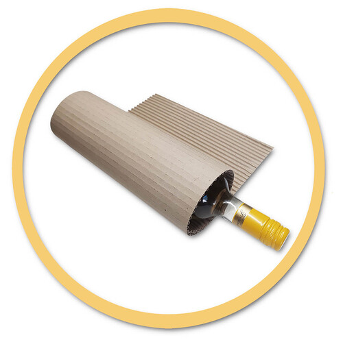 Rollenwellpappe 70 m x 50 cm C-Welle Verpackungsmaterial Wellpappe auf Rolle
