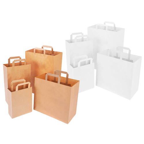 Papiert�te mit Flachhenkel 45x32x16  cm Wei�